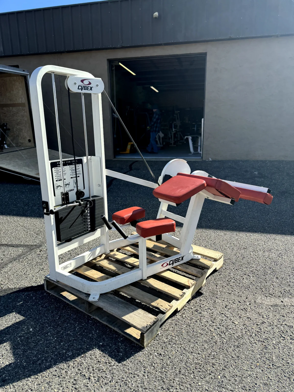 Cybex VR2 Prone Leg Curl Red Pads